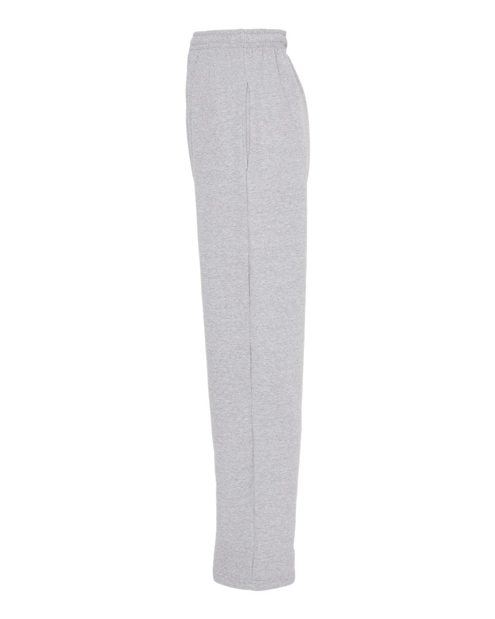 King Fashion Pocketed Open Bottom Sweatpants KF9022 #color_Athletic Grey