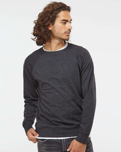 Independent Trading Co. Icon Unisex Lightweight Loopback Terry Crewneck Sweatshirt SS1000C #colormdl_Charcoal Heather