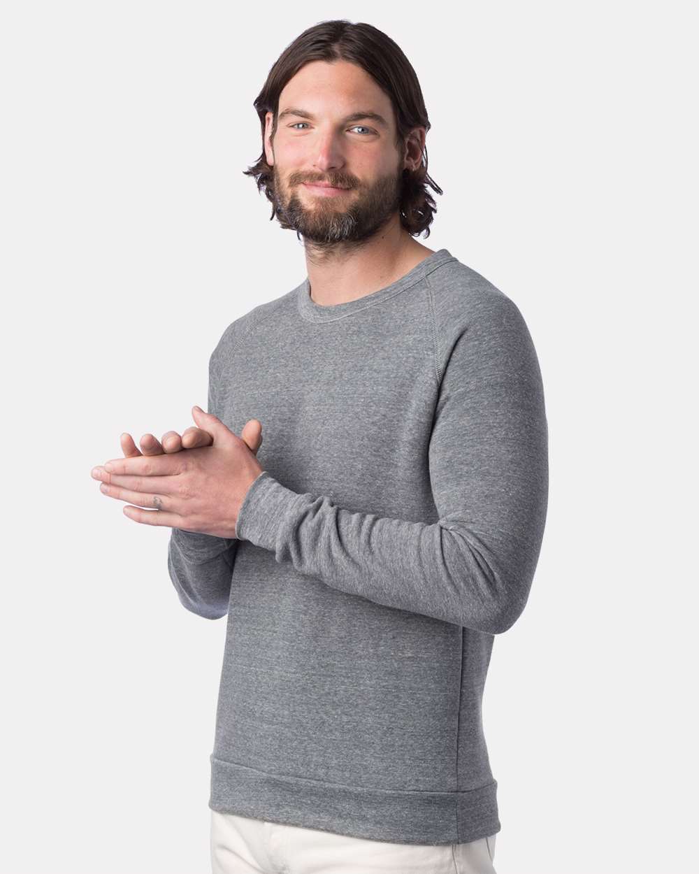 Alternative Champ Eco-Fleece Crewneck Sweatshirt 9575 #colormdl_Eco Grey