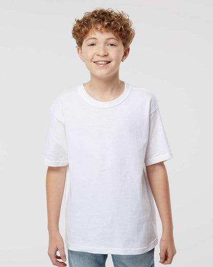 M&O Youth Gold Soft Touch T-Shirt 4850 #colormdl_White