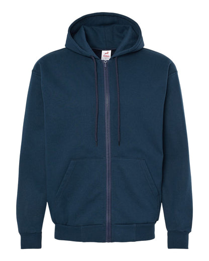 King Fashion Full-Zip Hooded Sweatshirt KF9017 #color_Navy