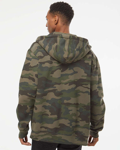 Independent Trading Co. Heavyweight Full-Zip Hooded Sweatshirt IND4000Z #colormdl_Forest Camo