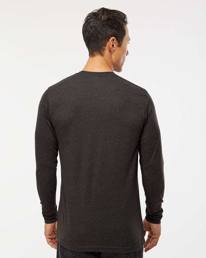 M&O Poly-Blend Long Sleeve T-Shirt 3520 #colormdl_Heather Graphite