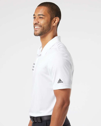 Adidas  A324 3-Stripes Chest Polo Men's T-Shirt #colormdl_White/ Black