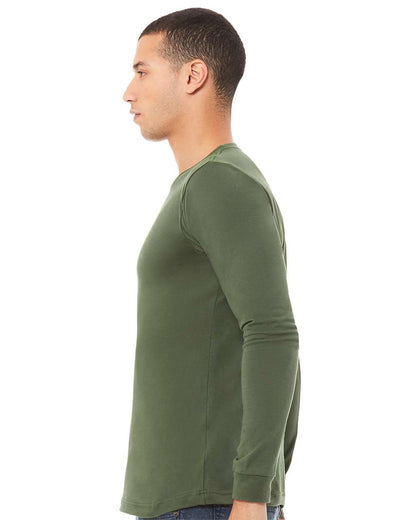 BELLA + CANVAS Unisex Jersey Long Sleeve Tee 3501 #colormdl_Military Green