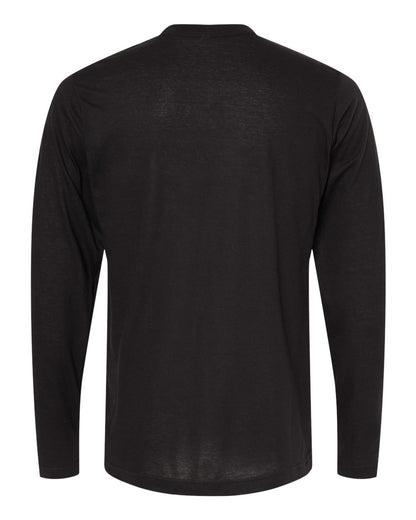M&O Poly-Blend Long Sleeve T-Shirt 3520 #color_Black