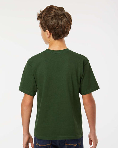 M&O Youth Gold Soft Touch T-Shirt 4850 #colormdl_Forest Green