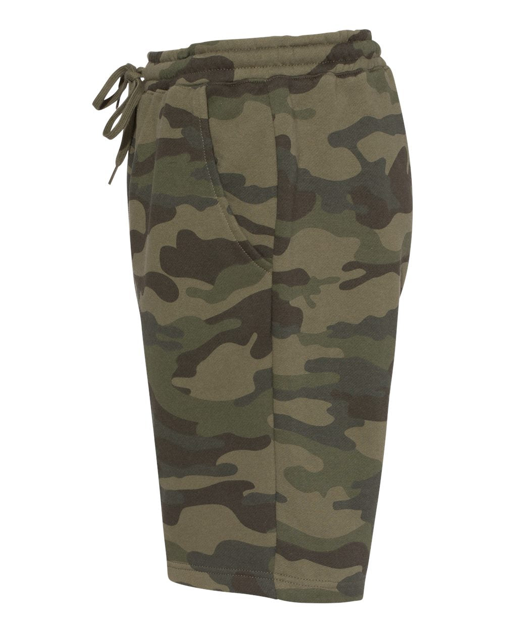 Independent Trading Co. Midweight Fleece Shorts IND20SRT #color_Forest Camo
