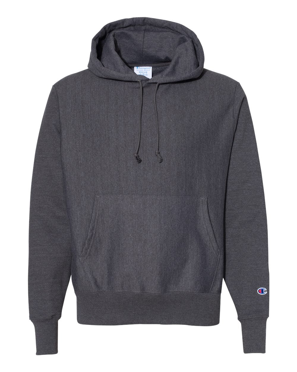 Champion Reverse Weave® Hooded Sweatshirt S101 #color_Charcoal Heather
