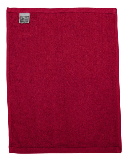 Q-Tees Hemmed Fingertip Towel T600 #color_Red