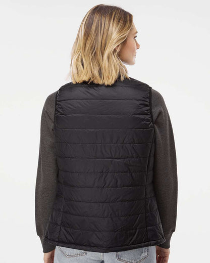 Independent Trading Co. Women's Puffer Vest EXP220PFV #colormdl_Black