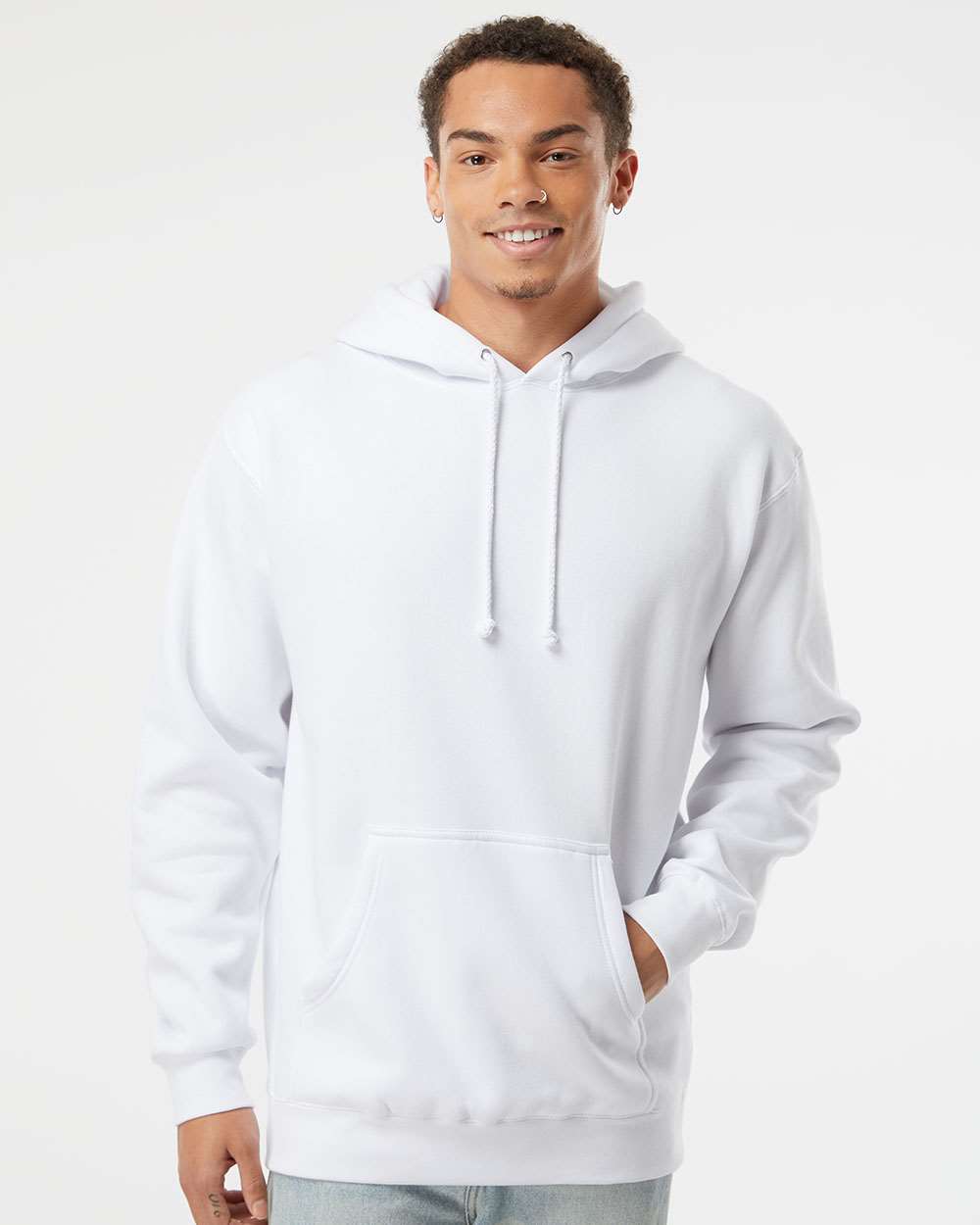 Independent Trading Co. Heavyweight Hooded Sweatshirt IND4000 #colormdl_White