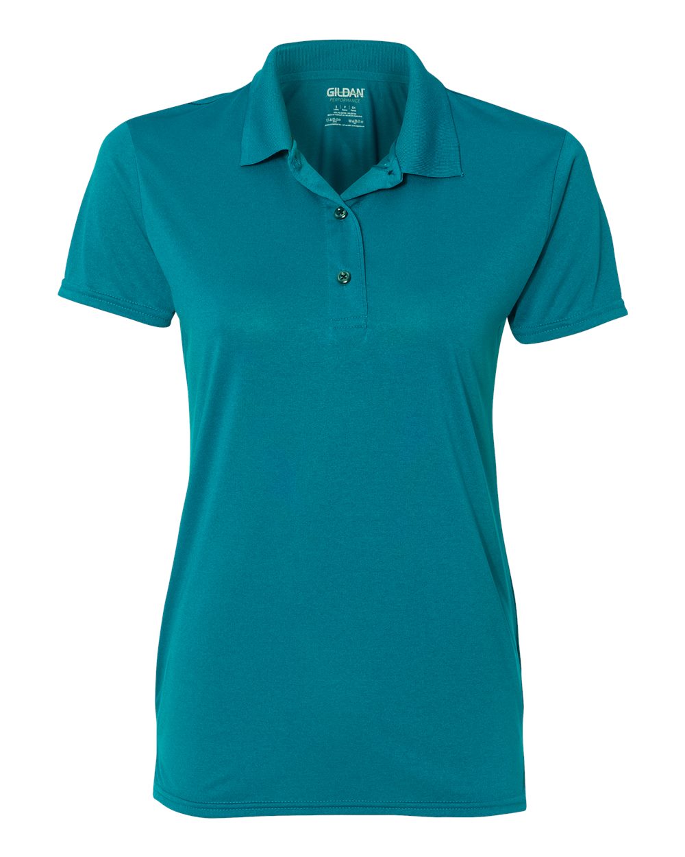 Gildan Performance® Women's Jersey Polo 44800L #color_Marbled Galapagos Blue