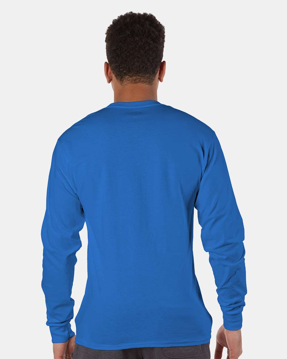 Champion Long Sleeve T-Shirt CC8C #colormdl_Royal Blue