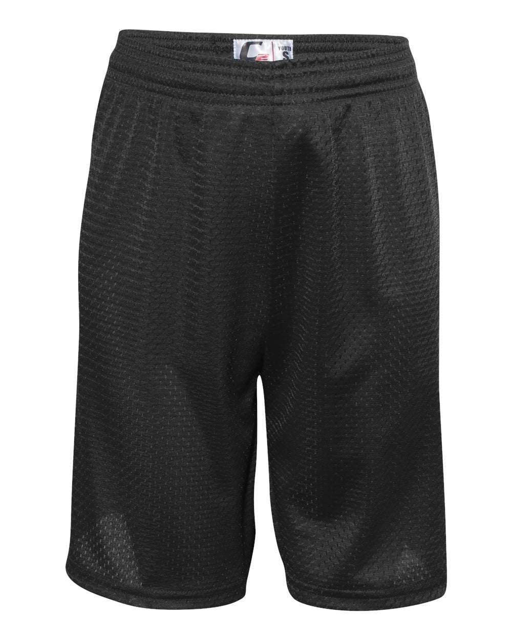 C2 Sport Youth Mesh Shorts 5209 #color_Black