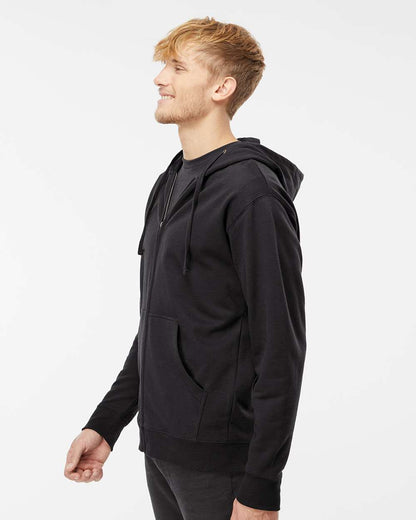 Independent Trading Co. Midweight Full-Zip Hooded Sweatshirt SS4500Z #colormdl_Black