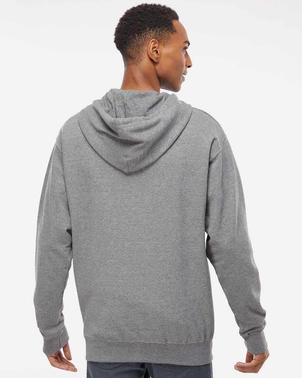 Independent Trading Co. Midweight Full-Zip Hooded Sweatshirt SS4500Z #colormdl_Gunmetal Heather