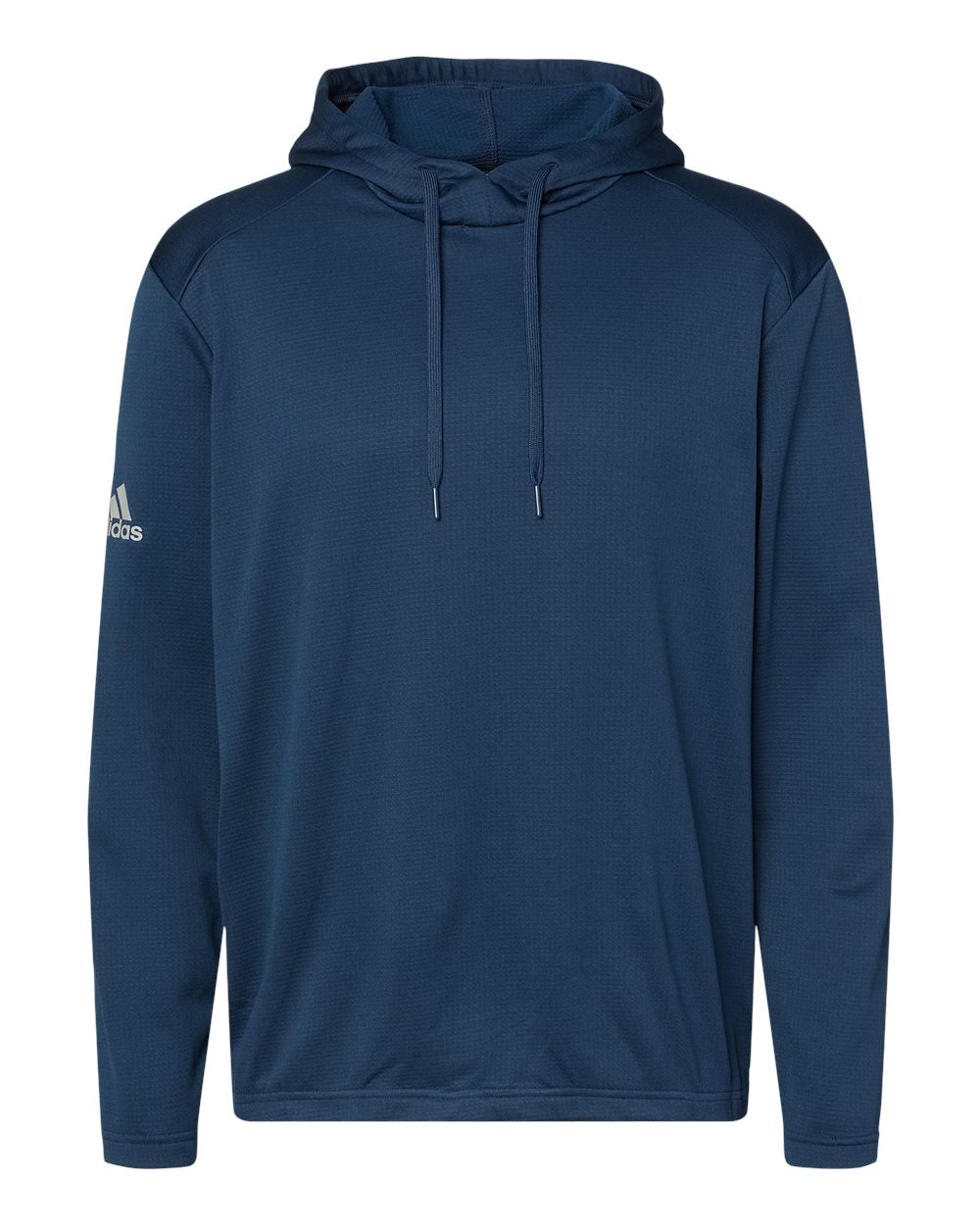 Adidas A530 Textured Mixed Media Hooded Sweatshirt #color_Collegiate Navy