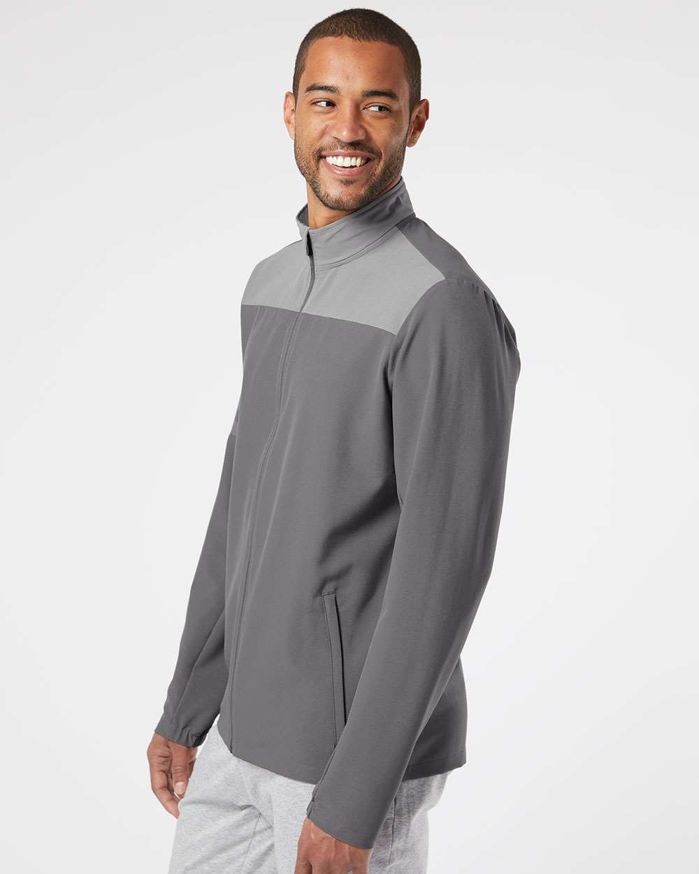 Adidas  A267 3-Stripes Full-Zip Jacket #colormdl_Grey Five/ Grey Three