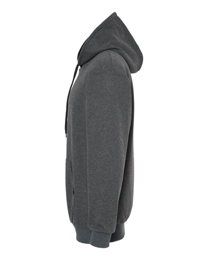 King Fashion Two-Tone Hooded Sweatshirt KF9041 #color_Charcoal/ Black