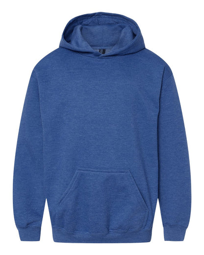 M&O Youth Fleece Pullover Hoodie 3322 #color_Heather Royal
