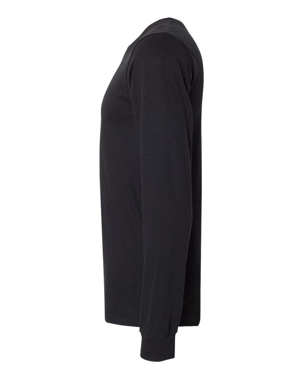 American Apparel Fine Jersey Long Sleeve Tee 2007 #color_Black