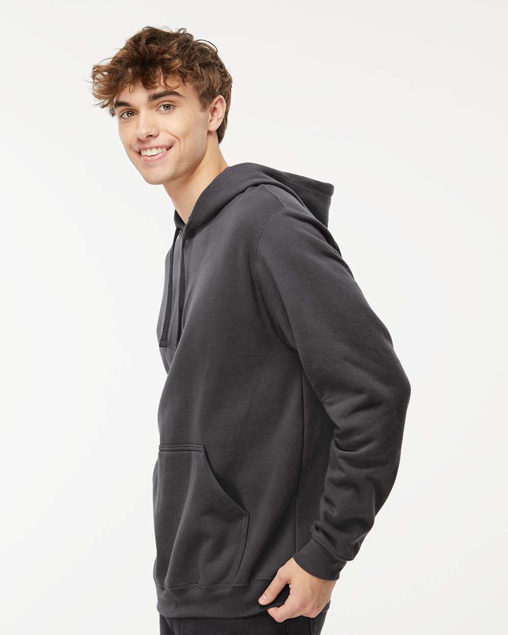 M&O Unisex Pullover Hoodie 3320 #colormdl_Charcoal