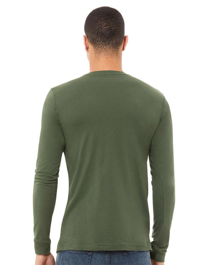 BELLA + CANVAS Unisex Jersey Long Sleeve Tee 3501 #colormdl_Military Green