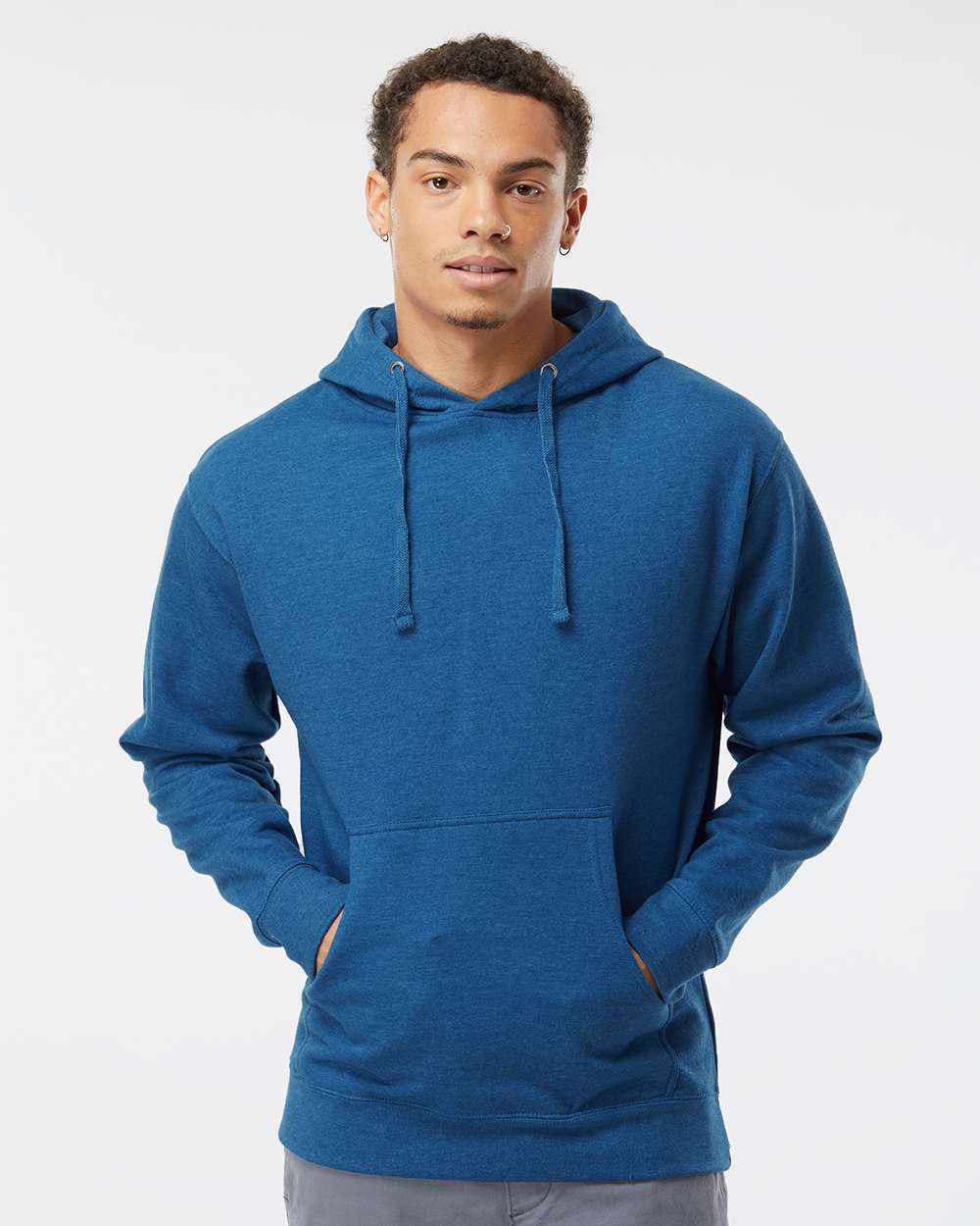 Independent Trading Co. Midweight Hooded Sweatshirt SS4500 #colormdl_Royal Heather