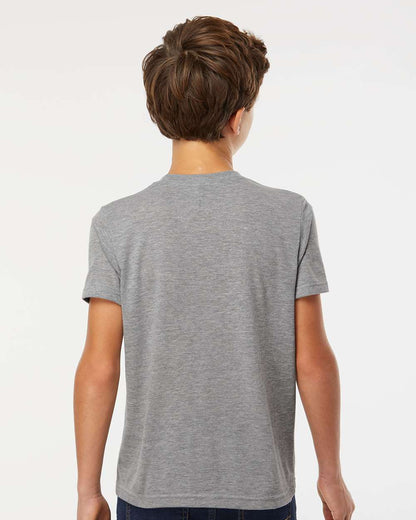 M&O Youth Deluxe Blend T-Shirt 3544 #colormdl_Heather Grey
