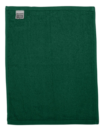 Q-Tees Hemmed Fingertip Towel T600 #color_Forest