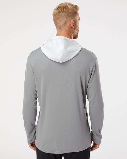 Adidas A530 Textured Mixed Media Hooded Sweatshirt #colormdl_Grey Three