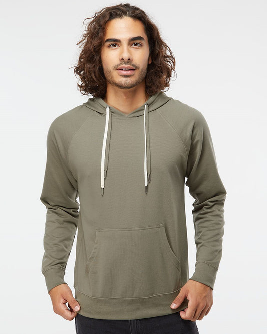 Independent Trading Co. Icon Unisex Lightweight Loopback Terry Hooded Sweatshirt SS1000