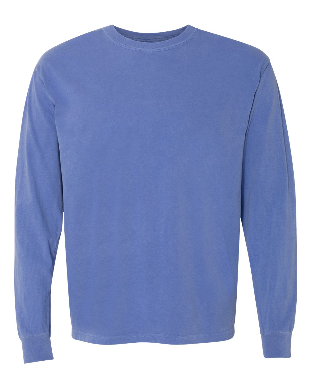 Comfort Colors Garment-Dyed Heavyweight Long Sleeve T-Shirt 6014 #color_Flo Blue