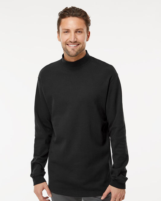 King Fashion Jersey Interlock Mockneck Long Sleeve T-Shirt KF4600