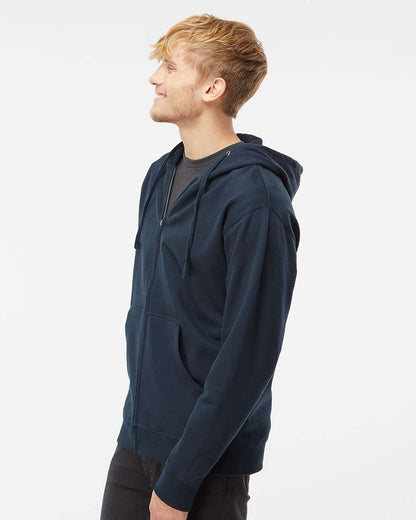 Independent Trading Co. Midweight Full-Zip Hooded Sweatshirt SS4500Z #colormdl_Navy