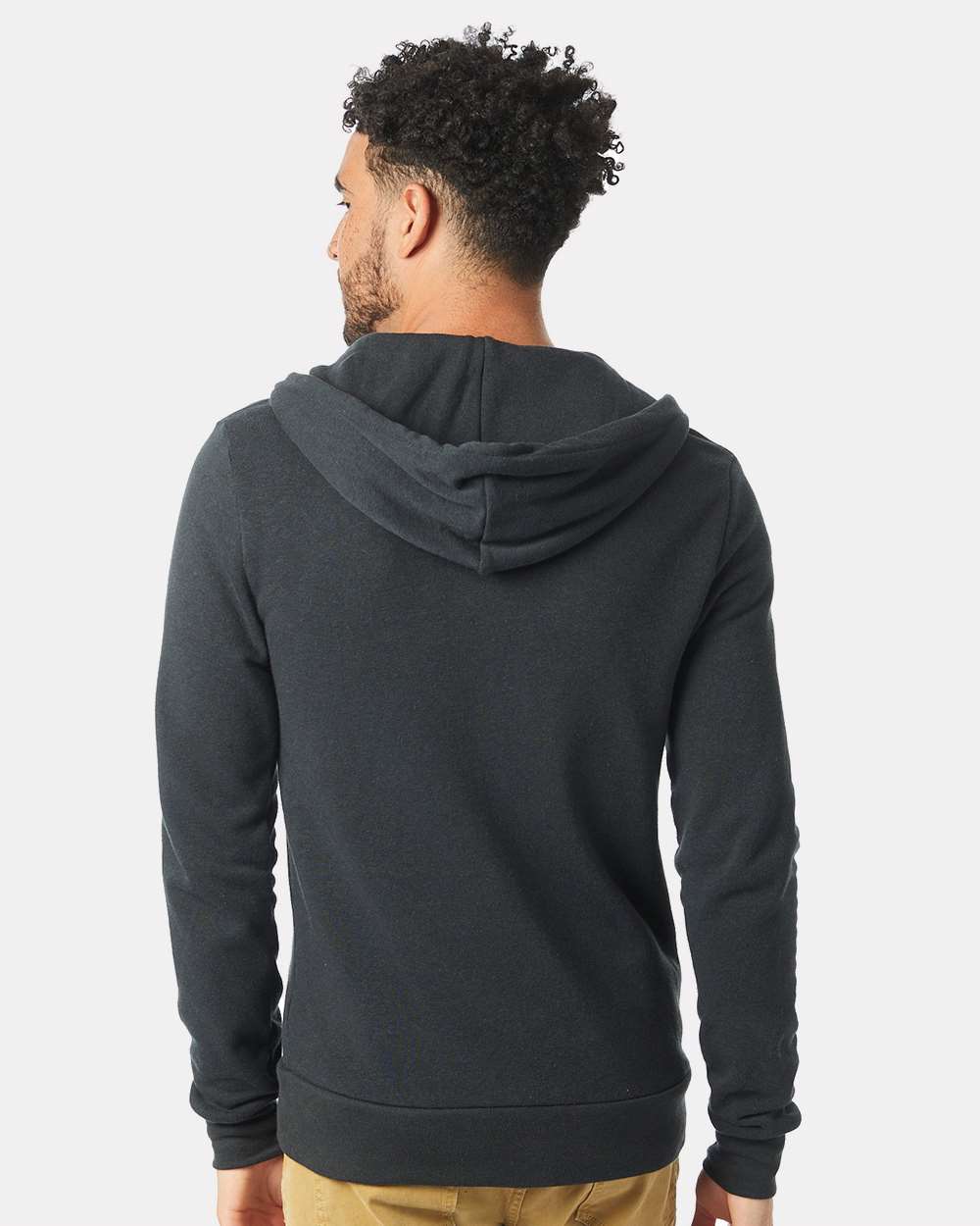 Alternative Rocky Eco-Fleece Full-Zip Hooded Sweatshirt 9590 #colormdl_Eco True Black