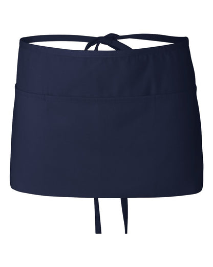 Q-Tees Waist Apron with Pockets Q2115 #color_Navy