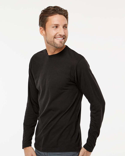 M&O Poly-Blend Long Sleeve T-Shirt 3520 #colormdl_Black
