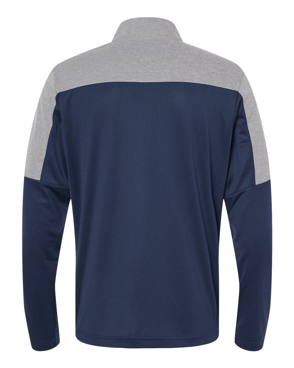 Adidas A552 Lightweight Quarter-Zip Pullover #color_Collegiate Navy/ Grey Three Melange