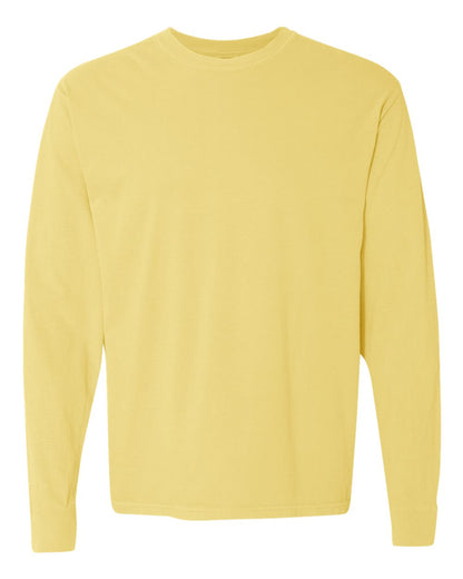 Comfort Colors Garment-Dyed Heavyweight Long Sleeve T-Shirt 6014 #color_Butter