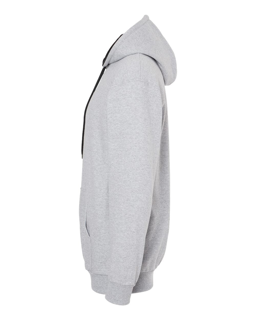 King Fashion Two-Tone Hooded Sweatshirt KF9041 #color_Sport Grey/ Black