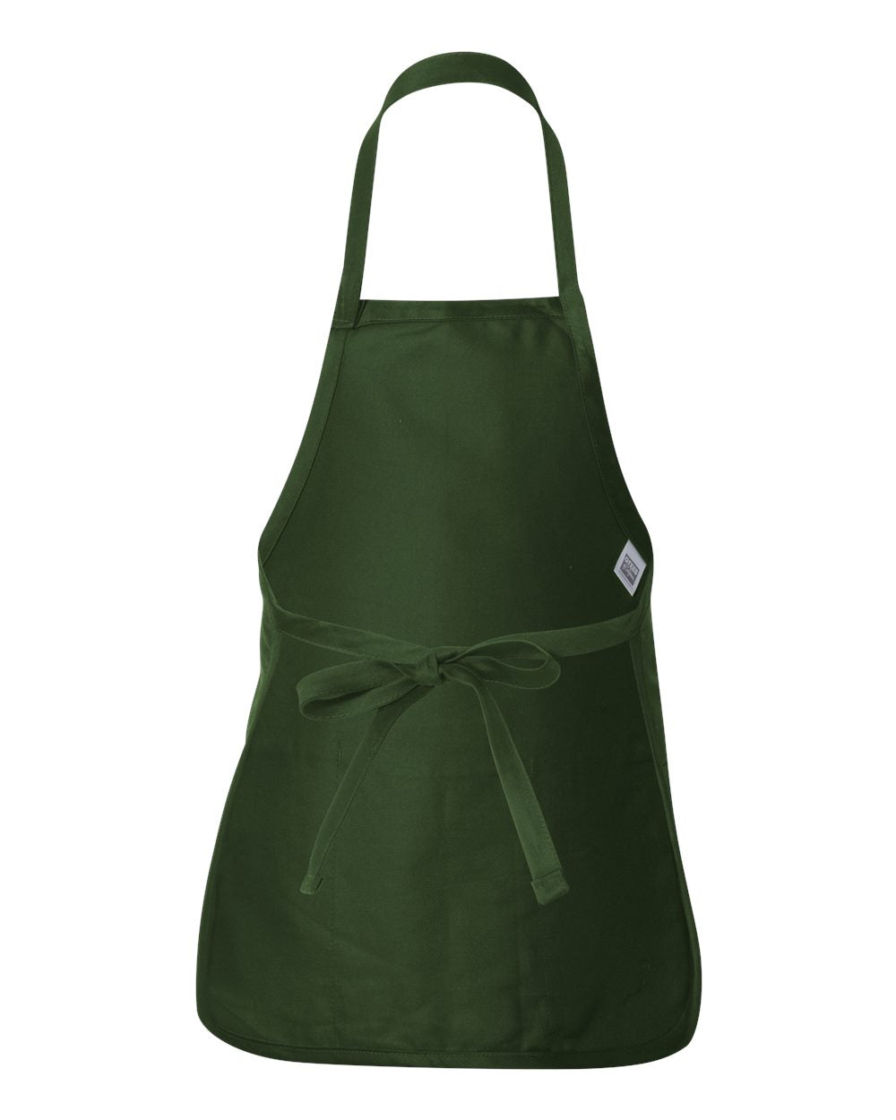 Q-Tees Full-Length Apron with Pouch Pocket Q4250 #color_Forest