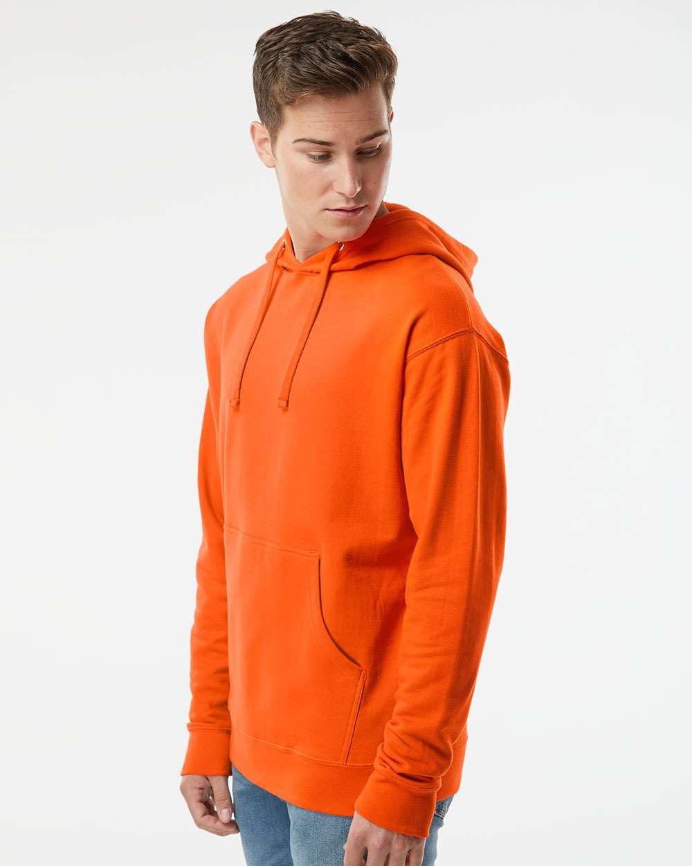 Independent Trading Co. Midweight Hooded Sweatshirt SS4500 #colormdl_Orange