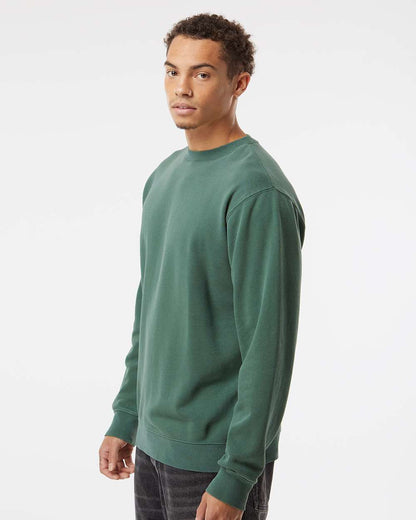 Independent Trading Co. Unisex Midweight Pigment-Dyed Crewneck Sweatshirt PRM3500 #colormdl_Pigment Alpine Green