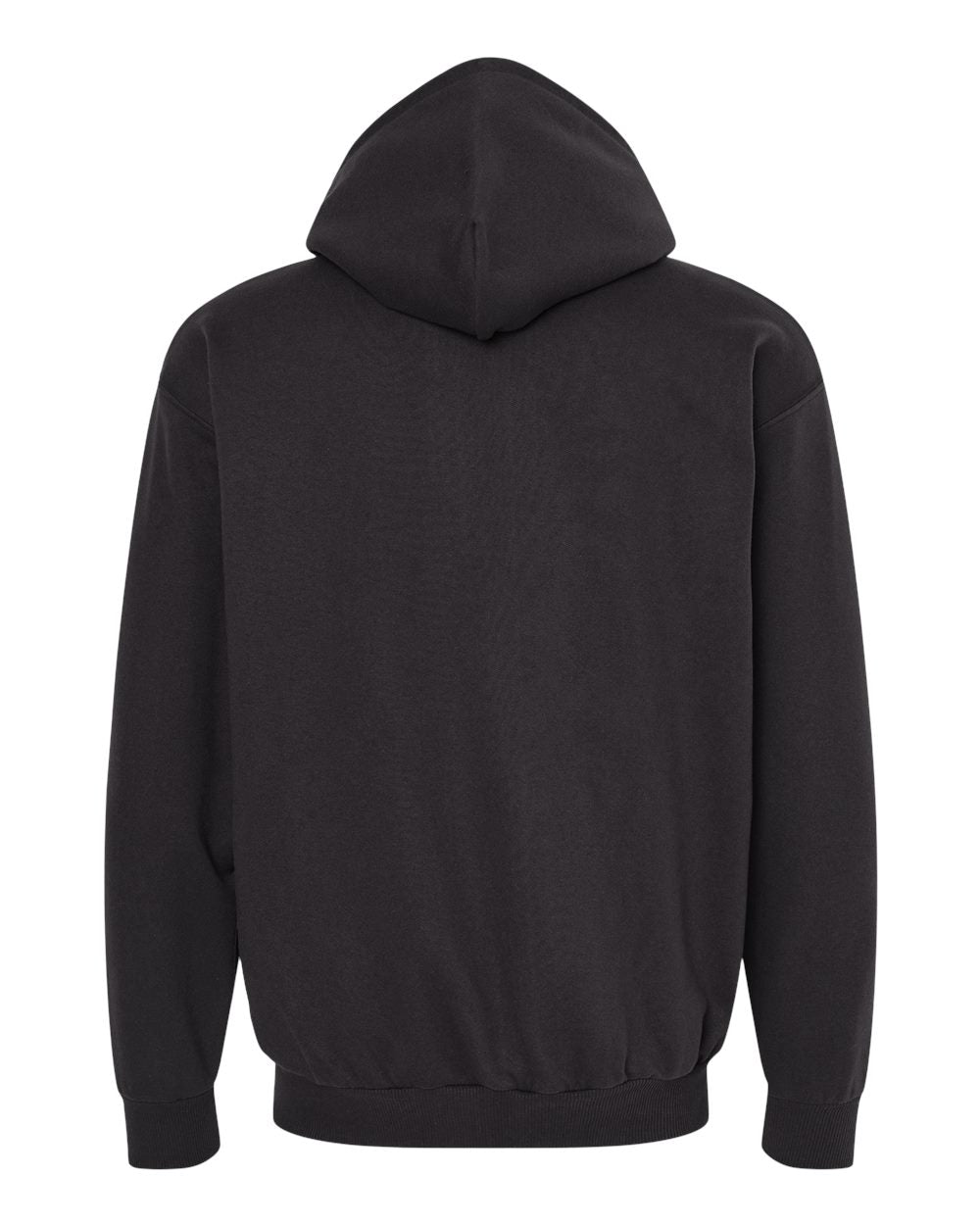 King Fashion Full-Zip Hooded Sweatshirt KF9017 #color_Black