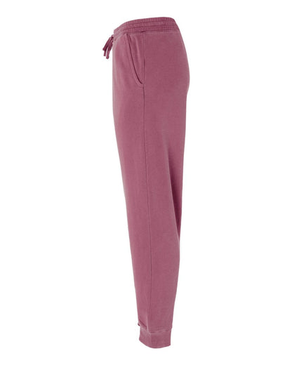 Independent Trading Co. Pigment-Dyed Fleece Pants PRM50PTPD #color_Pigment Maroon