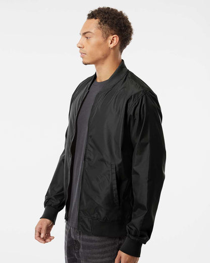 Independent Trading Co. Lightweight Bomber Jacket EXP52BMR #colormdl_Black