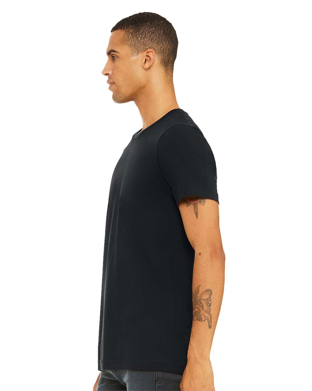 mdl Vintage Black Color BELLA + CANVAS Unisex Jersey Tee 