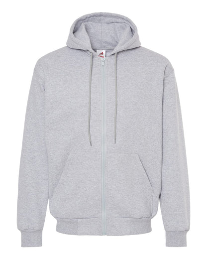 King Fashion Full-Zip Hooded Sweatshirt KF9017 #color_Athletic Grey